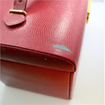 Red Leather Jewelry Box