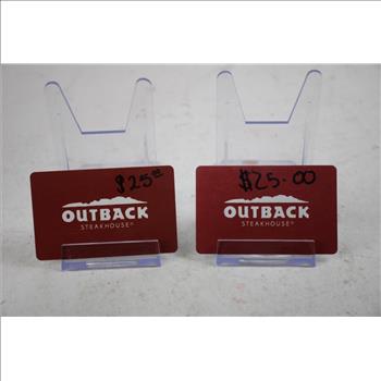 Red Lobster And Outback Steakhouse Gift Cards, 3 Pieces