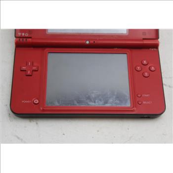 Red Nintendo DSi XL Gaming System And TMNT Game