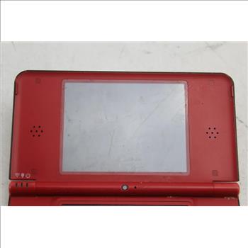 Red Nintendo DSi XL Gaming System And TMNT Game