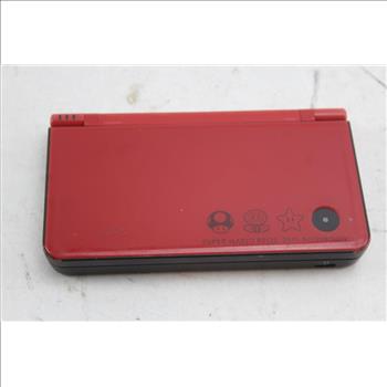 Red Nintendo DSi XL Gaming System And TMNT Game