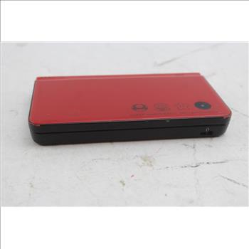 Red Nintendo DSi XL Gaming System And TMNT Game