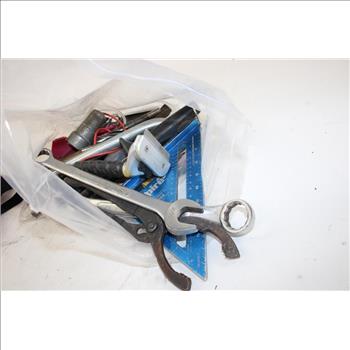 Red Tool Bag With Mechanics Tools