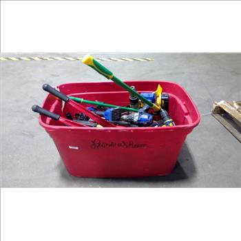 Red Tote With Assorted Tools