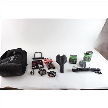 Reebok Backpack With Assorted Bike Parts, 6+ Pieces