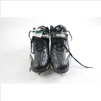 Reebok NFL Men's Cleats, Size 11 1/2, Black/White