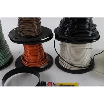 Reels Of Electrical Wire Bulk Lot, 5 + Reels Of 25'
