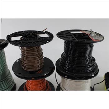Reels Of Electrical Wire Bulk Lot, 5 + Reels Of 25'