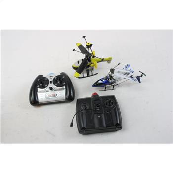 Reflex And S107 Remote Control Helicopters, 4 Pieces