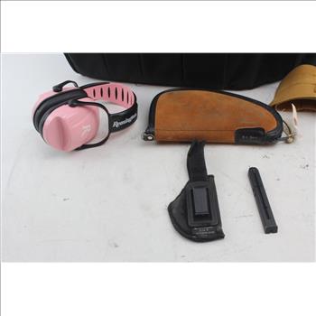 Remington Ear Muffs, Kolpin Utility Belt, Gun Cases/Holsters, & More; 5 Pieces