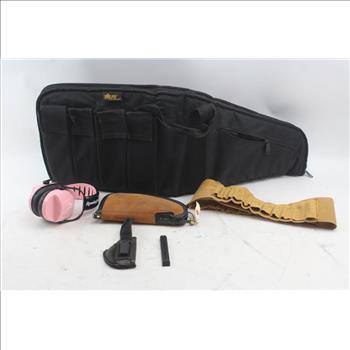 Remington Ear Muffs, Kolpin Utility Belt, Gun Cases/Holsters, & More; 5 Pieces