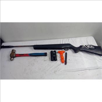 Remington Express Air Rifle, 10x25 Binoculars, Card Reader, And More, 6 Pieces