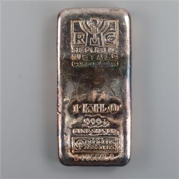 Republic Metals Corporation Fine Silver 1 Kilogram Bar