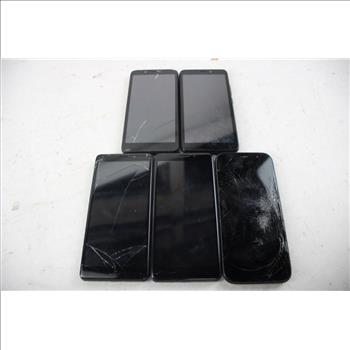 Reset Android Phone Lot, 5 Pieces, Sold For Parts