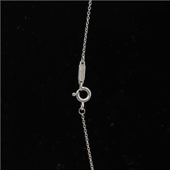 Return To Tiffany & Co Blue Double Heart Tag Pendant