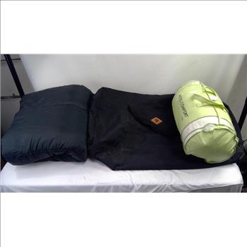 Revelry Large Duffel Bag With Sleeping Bag And King Size Bamboo Pillow Inside