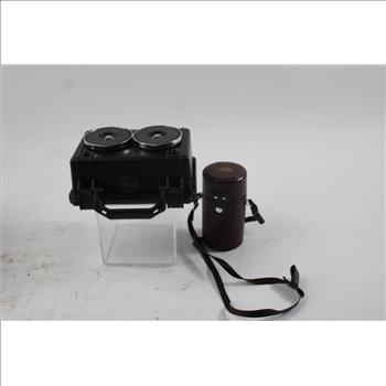 Ricoh Film Camera, Lens And Case