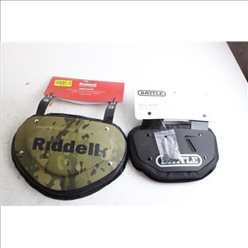 Riddell & Battle Back Plates, 2 Pieces