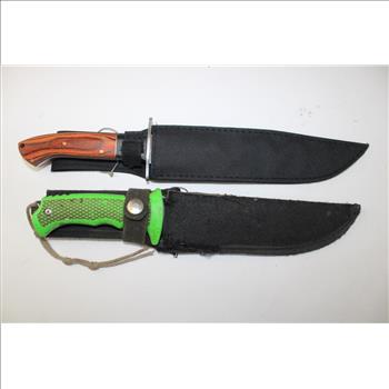 Ridge Runner Knife And Tech Knife Both With Sheaths