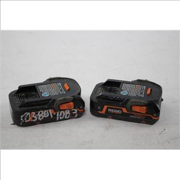 Ridgid 1.5Ah Battery Packs, 2 Pieces