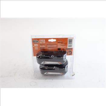 Ridgid 18V 2.0Ah Lithium Battery 2-Pack