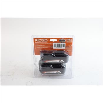 Ridgid 18V 2.0Ah Lithium Battery 2-Pack