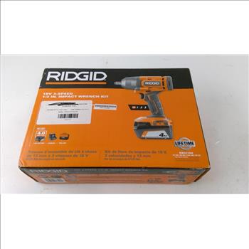 Ridgid 18V 3-Speed 1/2" Impact Wrench Kit