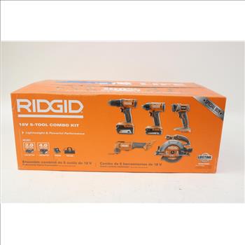 Ridgid 18V 5-Tool Combo Kit