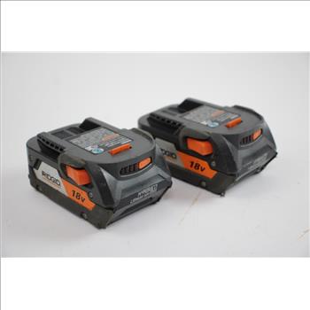 Ridgid 18V Battery Packs, 2 Pieces