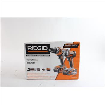 Ridgid 18V Drill/Driver & Impact Combo Kit