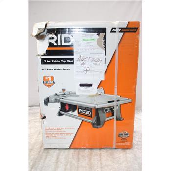Ridgid 6.5 Amp Corded 7 In. Table Top Wet Tile Saw
