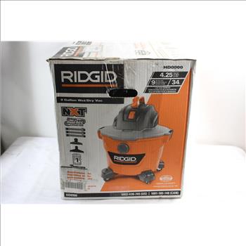 Ridgid 9 Gallon Wet/Dry Vacuum, HD0900