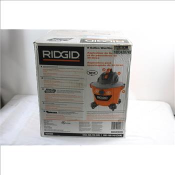 Ridgid 9 Gallon Wet/Dry Vacuum, HD0900