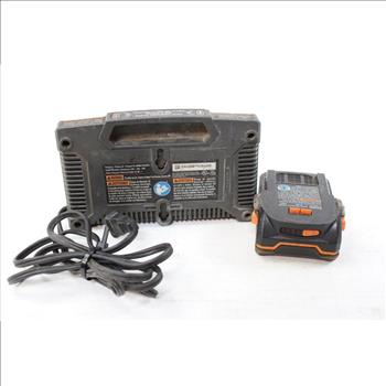 Ridgid 9.6-18v Battery Charger And Pack