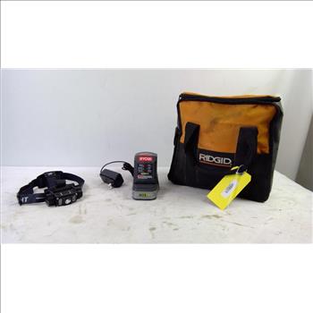 Ridgid Bag, Headset Light, Ryobi Battery Charger