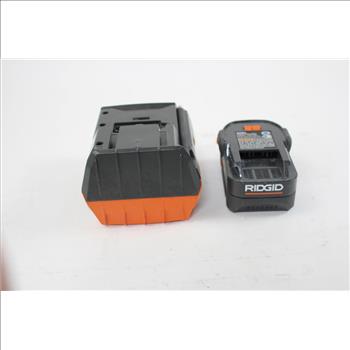 Ridgid Battery Charger And Battery Pack