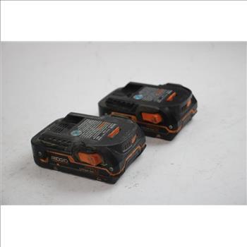 Ridgid Battery Packs, 2 Pieces
