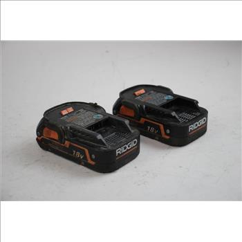 Ridgid Battery Packs, 2 Pieces