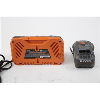 Ridgid Battey Charger And Pack