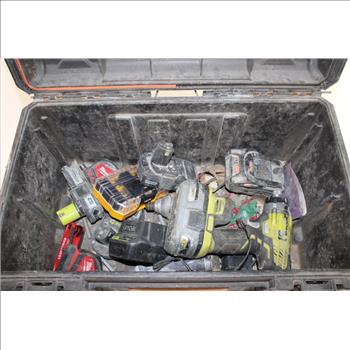 Ridgid Chest With Power Tools And More, 5+ PIeces