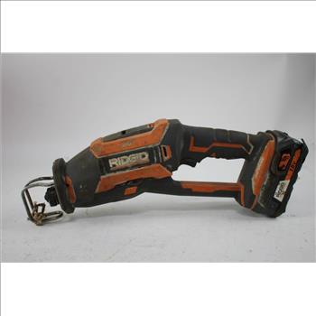 Ridgid Cordless One-Handed Reciprocating Saw