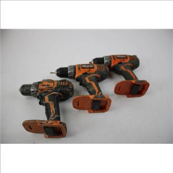 RIDGID Drill Drivers Bulk Lot 3 Pieces