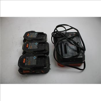 Ridgid Drill, Ridgid BatteryS, Ridgid Battery Charger
