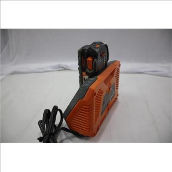 Ridgid Dual Chemistry Battery Charger For 18V And Battery 2 Items.