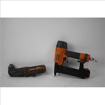 RIDGID Finish Stapler, 12V Multi-Tool, 2 Pieces