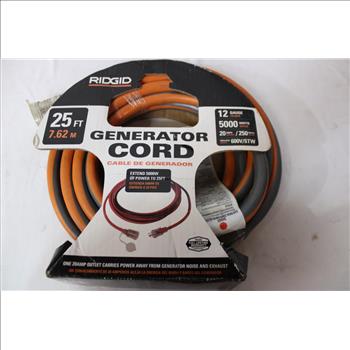 RIDGID Generator Cord, 25ft