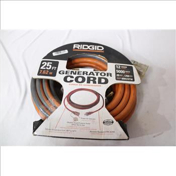 RIDGID Generator Cord, 25ft