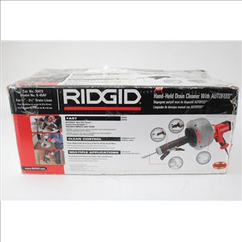 Ridgid Hand-Held Drain Cleaner With Autofeed