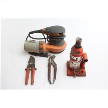 Ridgid Palm Sander, Bottle Jack And More: 4 Items