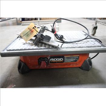 Ridgid Portable Job Site Wet Tile Saw